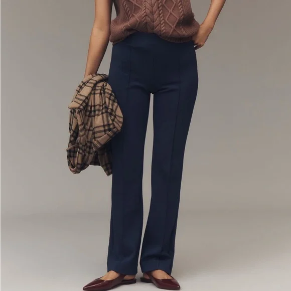 NWT Anthropologie Maeve Navy Trousers - Picture 1 of 4